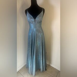 NWT Blue JVN By Jovani PROM/PAGEANT/EVENING DRESS/FORMAL DRESS/GOWN Size 0 Maxi